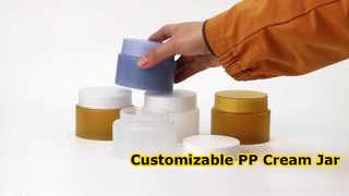 پارچ کرم سبک PP - شیشه پلاستیکی آرایشی قابل تنظیم با مواد PP درجه مواد غذایی برای Skincar