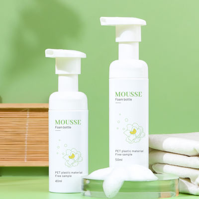 JXPACK بطری پمپ فوم PET با سر پمپ فشار و دکوراسیون سفارشی در طراحی ظریف برای مراقبت های شخصی