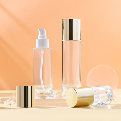 بطری لوسیون شیشه‌ای ضد نشت، قابل سفارشی‌سازی و سازگار با محیط زیست برای بسته‌بندی محصولات مراقبت از پوست